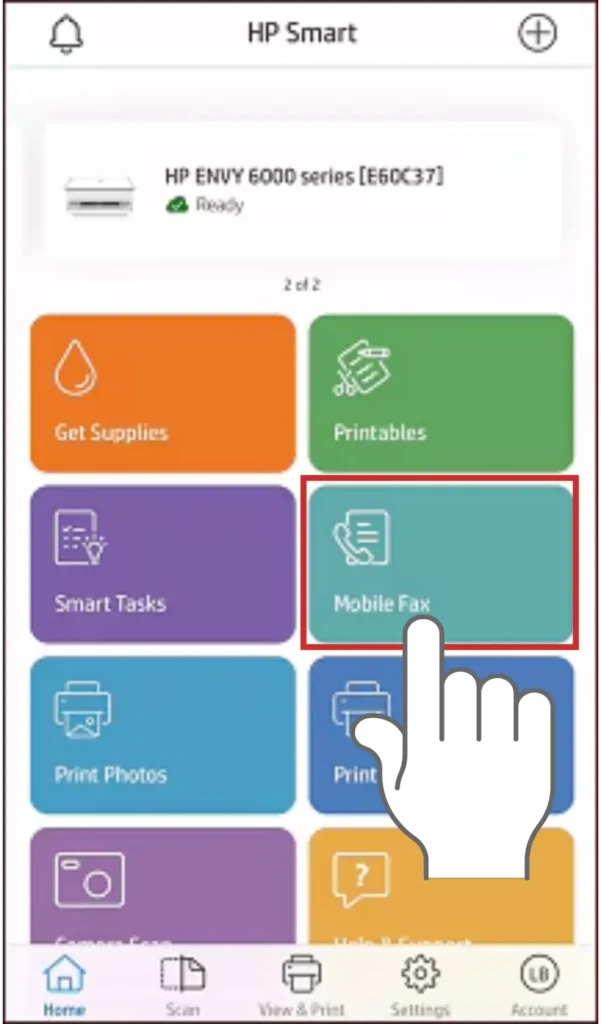 Usar Fax móvil - HP Smart