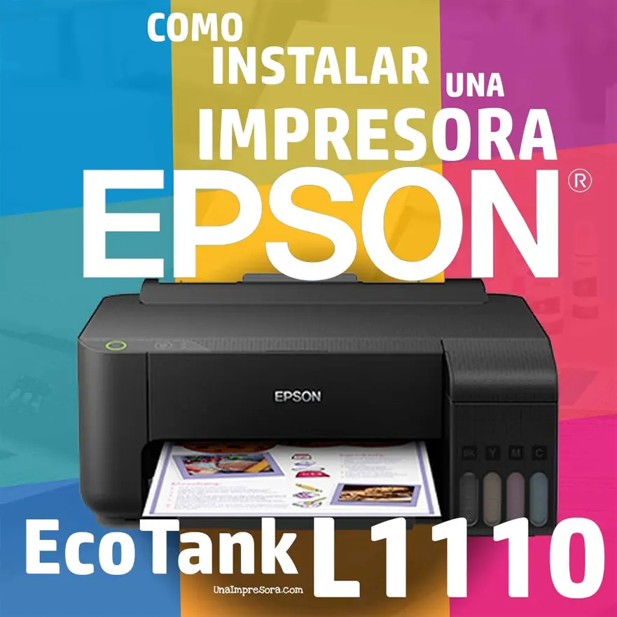 🥇 Como instalar impresora EPSON L1110