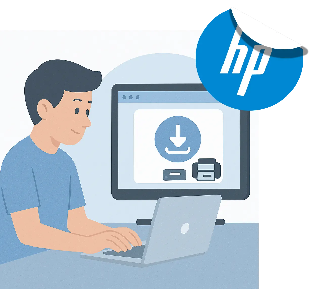 Download HP drivers infographic