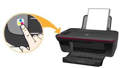 Presiona -Iniciar copia color- en el panel de control para comenzar la alineación HP DeskJet 1050