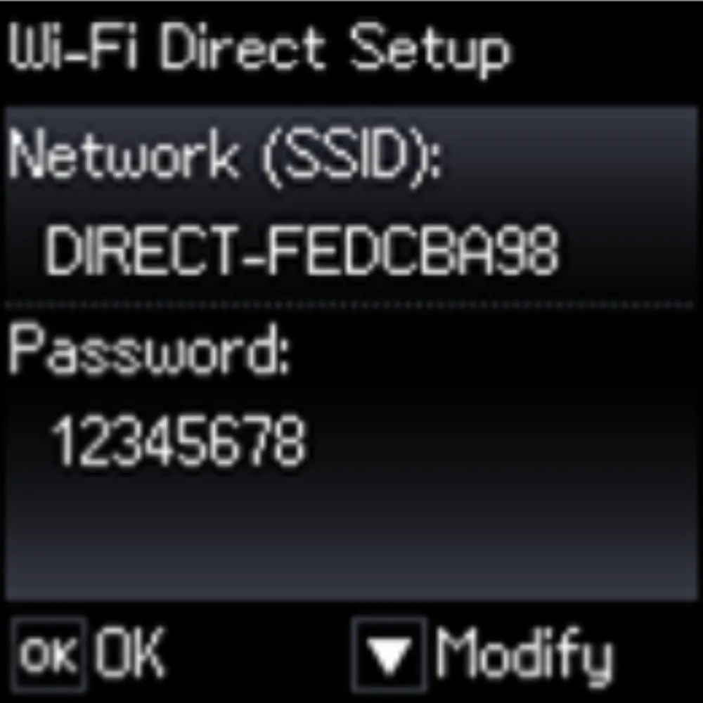 Wifi Direct EPSON ET-2650