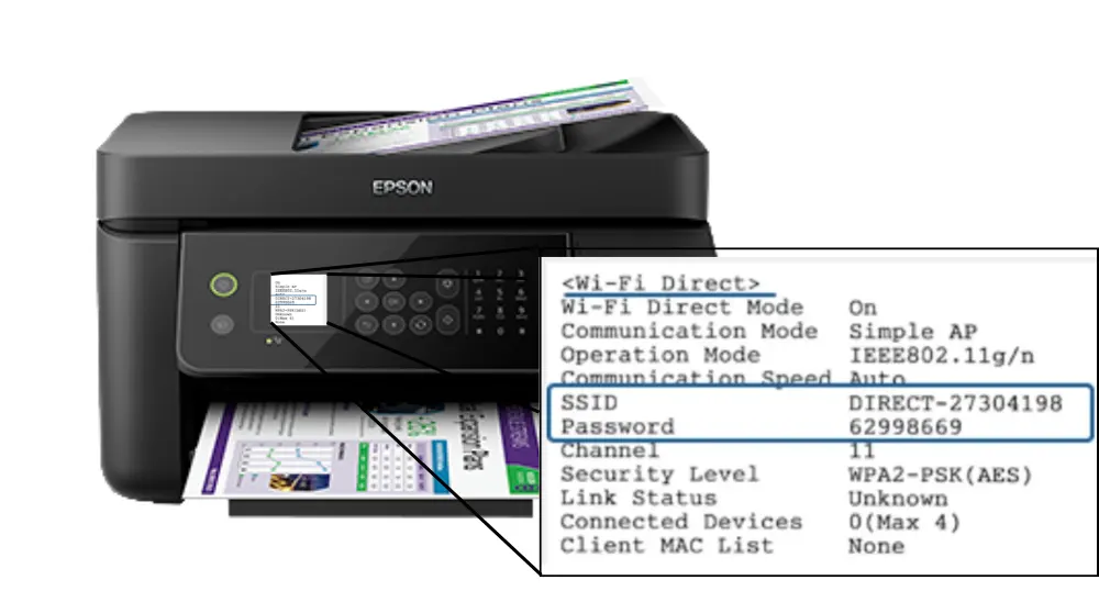 Conectar EPSON L5190 a WiFi Direct