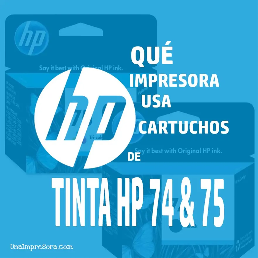 🏅 Cartuchos HP 74 y 75 impresoras compatibles 