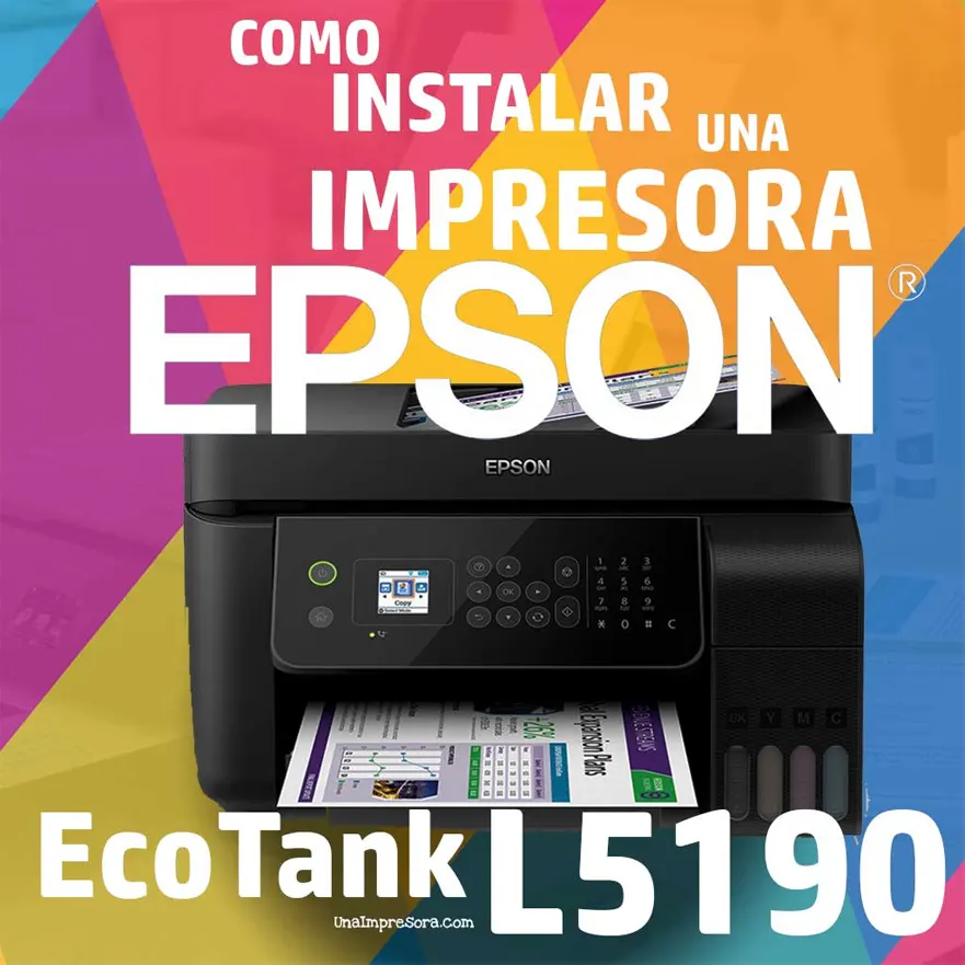 Como instalar impresora EPSON L5190 sin CD