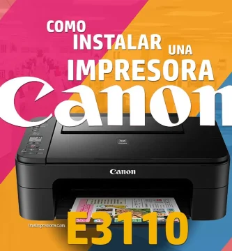 Instalar impresora CANON Pixma E3110