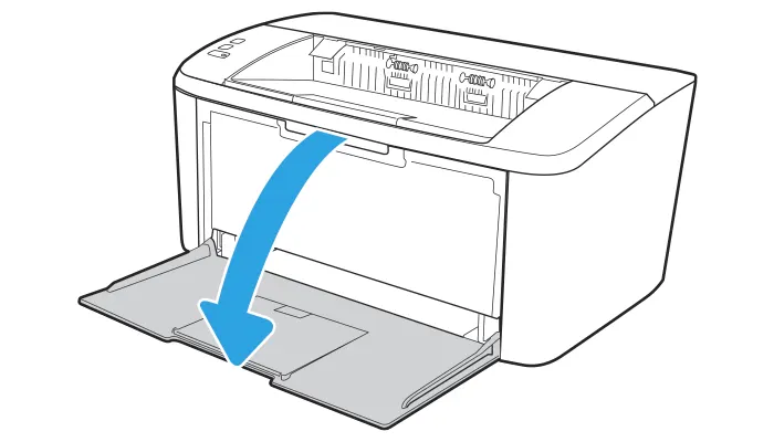 HP LaserJet Pro M15w despliega la bandeja de papel de entrada