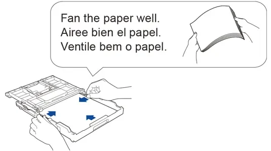 Carga papel, airea el papel