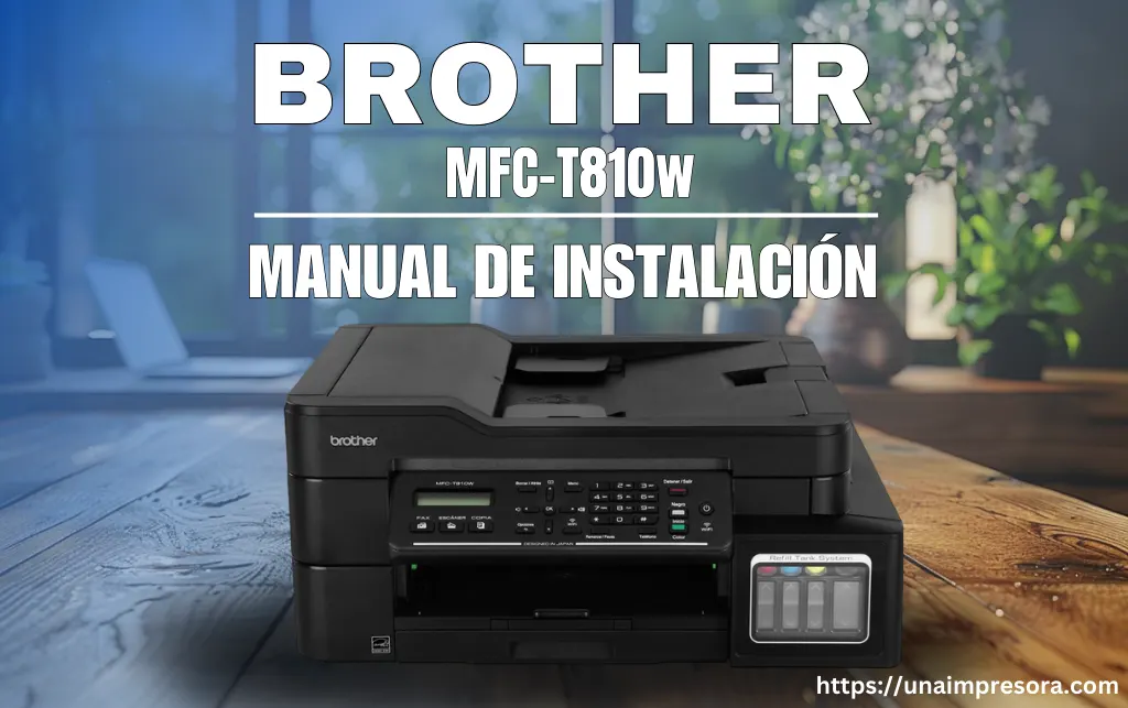Como Instalar Impresora Brother MFC-T810w sin CD