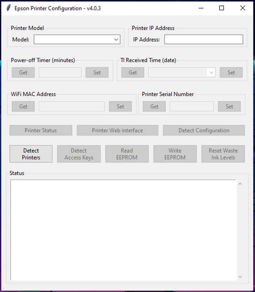 Epson Print Configuration