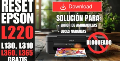 Reset EPSON L220, L130, L310, L360, L365 gratis