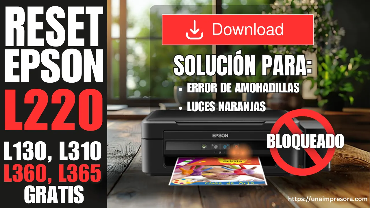 Reset EPSON L380, L382, L383, L385, L386, L485, L486 Gratis